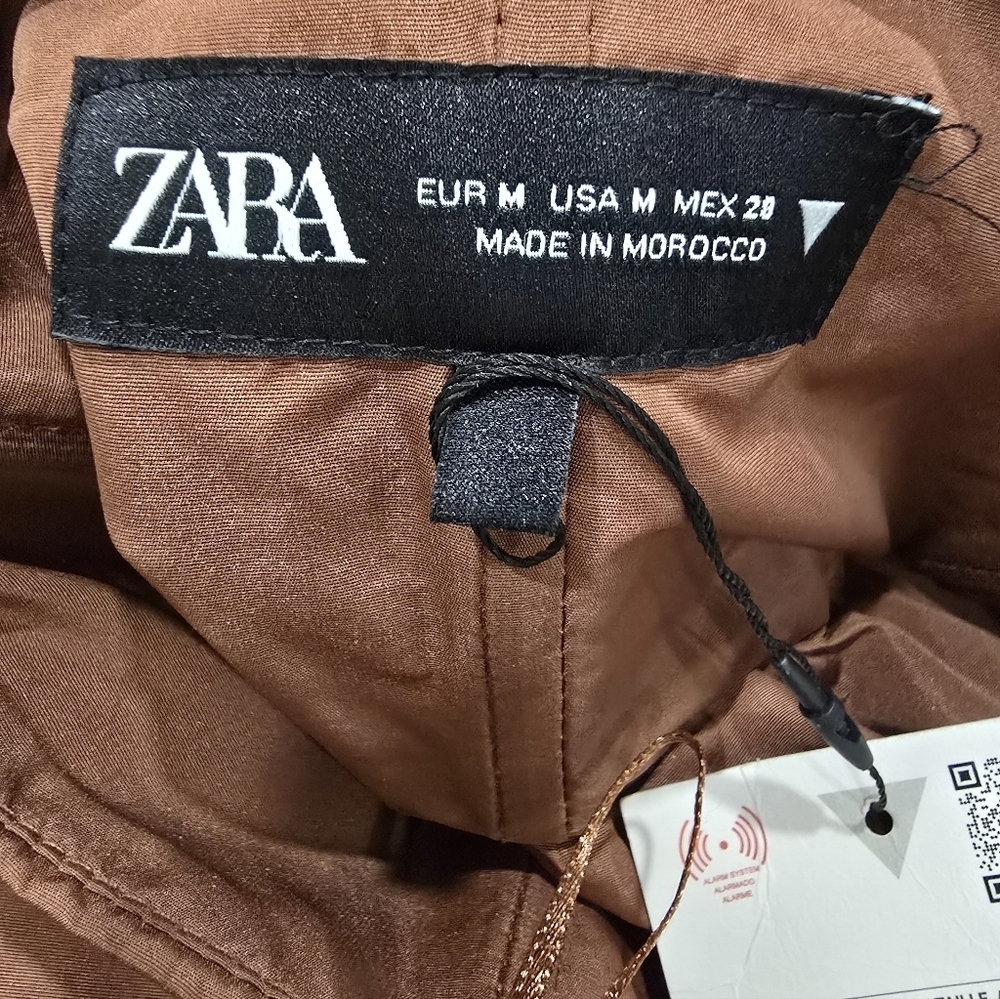 Zara Elegant Brown Bow Coctail Dress - Picture 10 of 10
